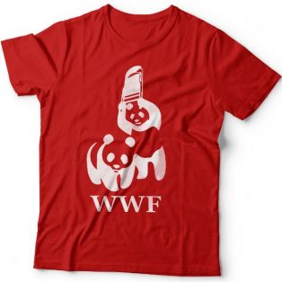 Прикольные футболки с пародией на логотип "WWF"